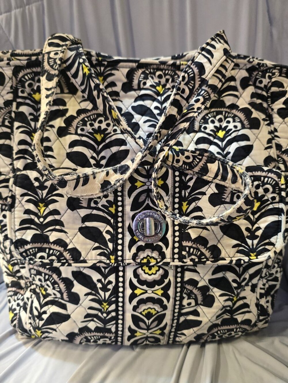 Vera Bradley Turn-Lock Tote Bag - Retired "Provencal" Pattern - Project/Fair